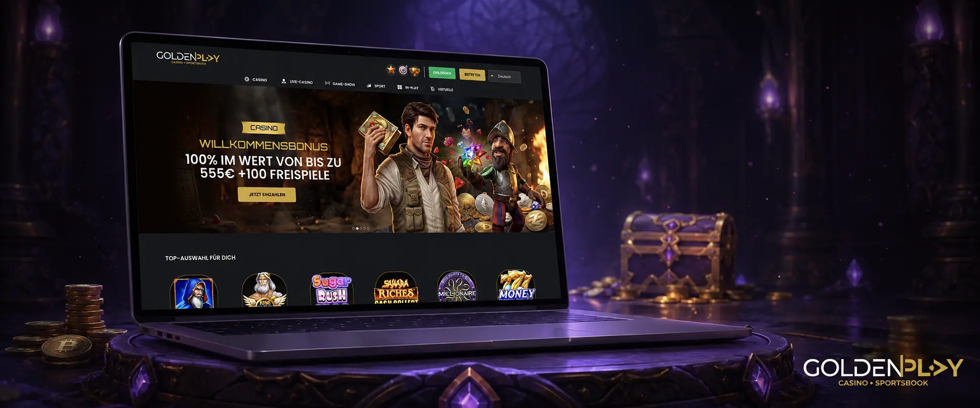 Casinospiele bei Golden Play